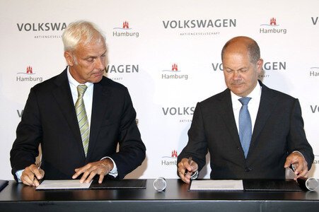 Unterzeichnung eines Memorandum of Understanding in Hamburg