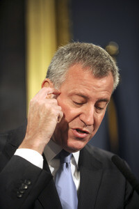 Bill de Blasio Pressekonferenz  in New York