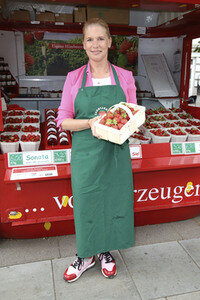 Erdbeer-Charity-Verkauf in Hamburg
