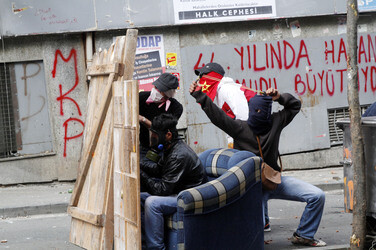 Maidemonstration in Istanbul