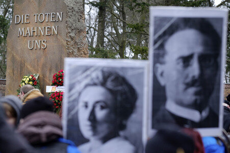 99. Jahrestag der Ermordung von Rosa Luxemburg und Karl Liebknecht in Berlin