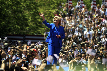 Hillary Clinton startet ihre Wahlkampagne in New York