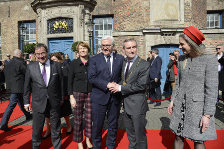 NRW Antrittsbesuch des Bundespräsidenten in Düsseldorf