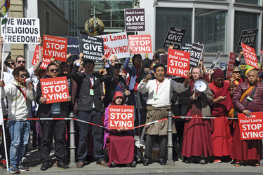 Dalai Lama Gegendemonstration, Frankfurt