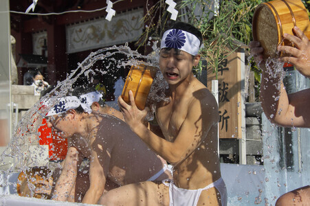 Kanchu Misogi Zeremonie in Tokio