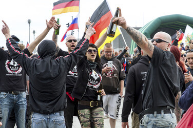 Demo gegen die Islamisierung und Amerikanisierung Europas in Berlin