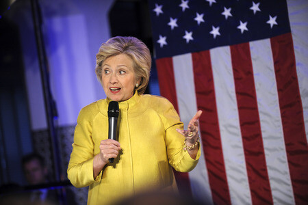 Wahlkampfrede von Hillary Clinton in New York