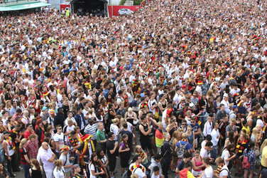 WM-Fanfest beim Spiel Deutschland gegen Frankreich, Hamburg