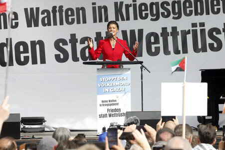 Kundgebung für Frieden im Gazastreifen in Berlin