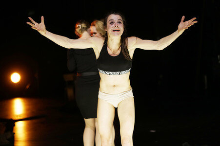 Theaterprobe 'Die stillen Trabanten' in Berlin
