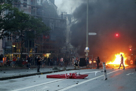 G20 Demonstration und Ausschreitungen im Schanzenviertel in Hamburg