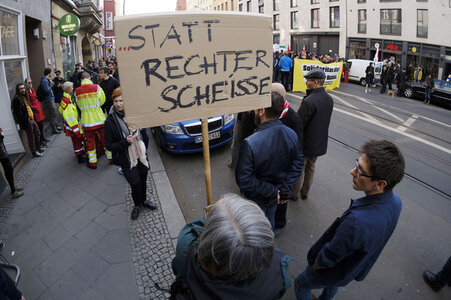 Demonstration 'Solidarität statt rechter Hetze' in Berlin