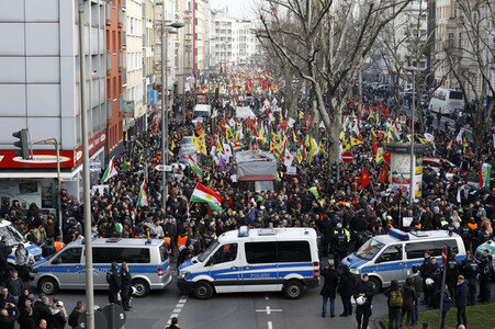 Kurden-Demo in Köln