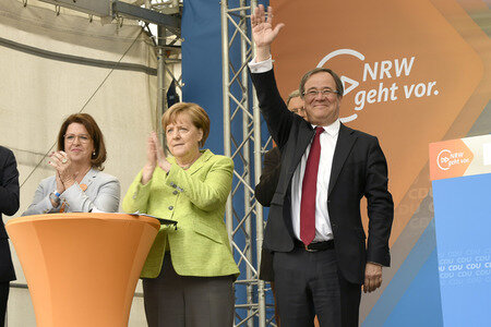Abschlussveranstaltung der CDU im NRW Wahlkampf in Aachen