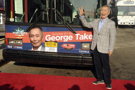 George Takei is inducted into the Ride of Fame in New York