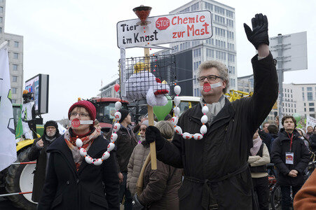 Demonstration 'Wir haben es Satt!' in Berlin