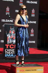 Hand and Footprint Ceremony mit Jassica Chastain in Los Angeles