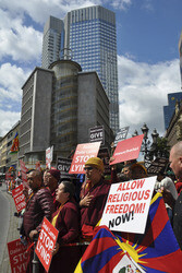 Dalai Lama Gegendemonstration, Frankfurt