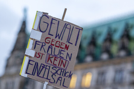 Demonstration gegen sexualisierte Gewalt in Hamburg