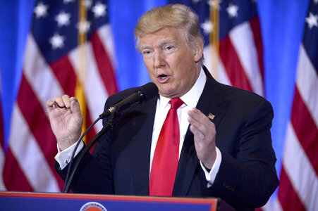 Donald Trump Pressekonferenz in New York