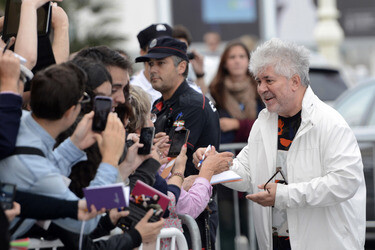 Ankunft von Pedro Almodóvar auf dem San Sebastian Film Festival 2014