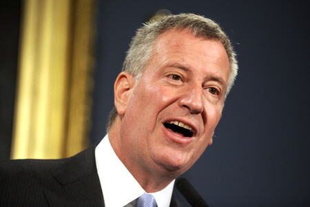 Bill de Blasio Pressekonferenz  in New York