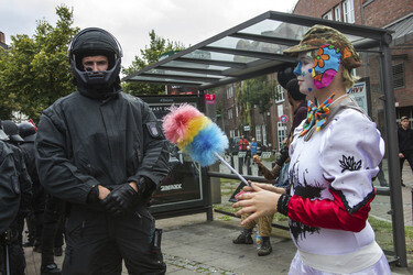 Hausbesetzer-Demo auf St. Pauli, Hamburg