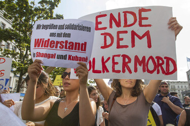 Demonstration der Jesiden, Berlin