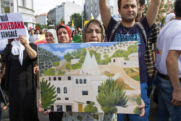 Demonstration der Jesiden, Berlin