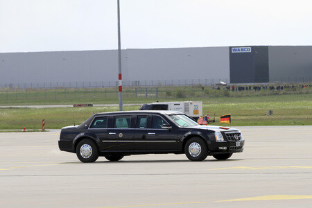 Ankunft von Barack Obama auf dem Flughafen Hannover-Langenhagen