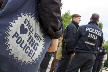 Infozelt der Refugees am Oranienplatz, Berlin