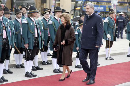 Besuch von Königin Silvia von Schweden in München