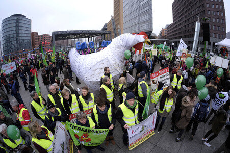 Demonstration 'Wir haben es Satt!' in Berlin