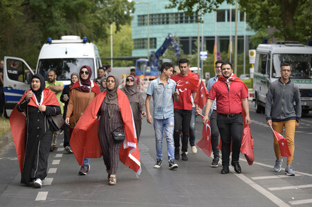 Protest gegen versuchten Militärputsch in der Türkei
