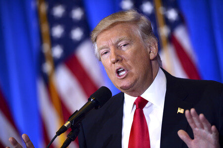 Donald Trump Pressekonferenz in New York