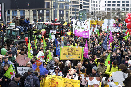 Demonstration 'Wir haben es Satt!' in Berlin