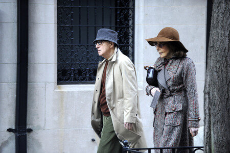 Woody Allen bei Dreharbeiten in New York