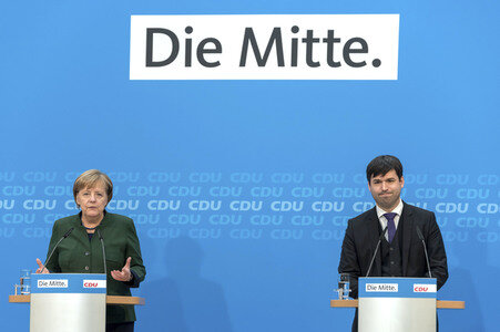 Pressekonferenz zur Sitzung des CDU-Bundesvorstands in Berlin