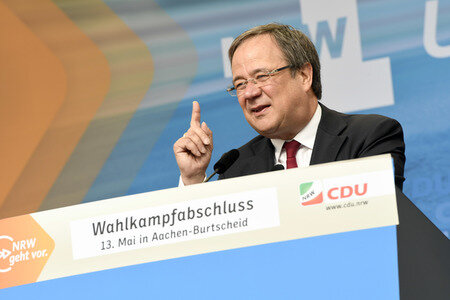 Abschlussveranstaltung der CDU im NRW Wahlkampf in Aachen