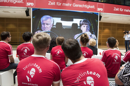 Präsentation der SPD-Bundestagswahlplakate in Berlin