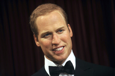 Wax Figuren der britischen Royals bei Madame Tussauds, New York
