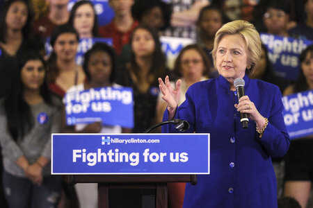 Wahlkampfrede von Hillary Clinton  in Newark