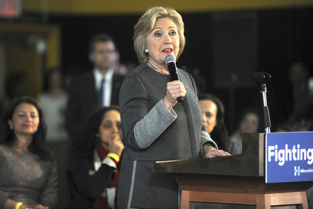 Wahlkampfrede von Hillary Clinton in New York