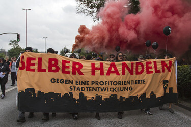 Hausbesetzer-Demo auf St. Pauli, Hamburg