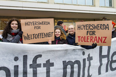 Hoygida Gegen-Demonstration, Hoyerswerda