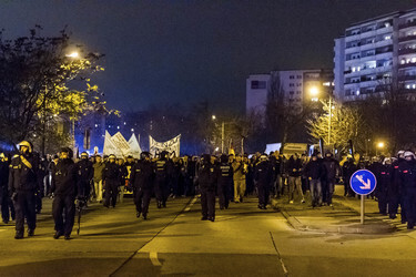 Nazidemo in Marzahn, Berlin