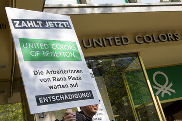 Demo zum Jahrestag des Einsturzes der Textilfabrik Rana Plaza, Berlin