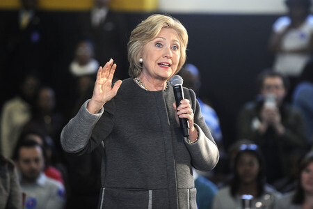 Wahlkampfrede von Hillary Clinton in New York