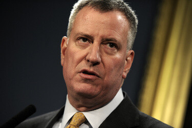Bill de Blasio Pressekonferenz, New York