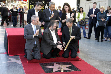 Peter Jackson erhält einen Stern auf dem Hollywood Walk of Fame, Los Angeles